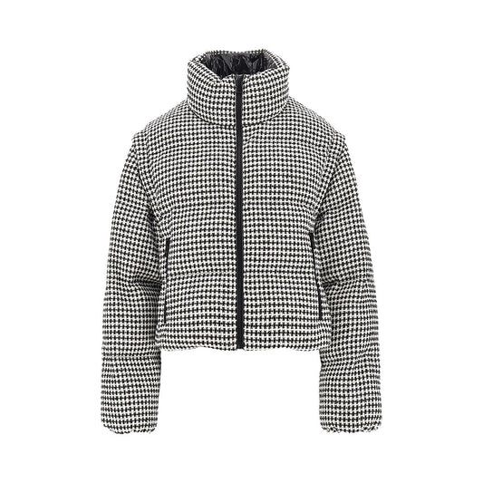 PINKO Tweed down jacket with detachable sleeves