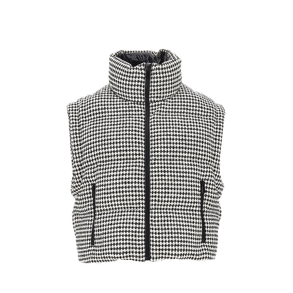 PINKO Tweed down jacket with detachable sleeves