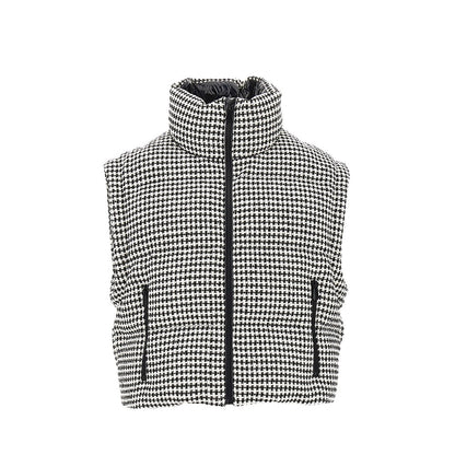 PINKO Tweed down jacket with detachable sleeves