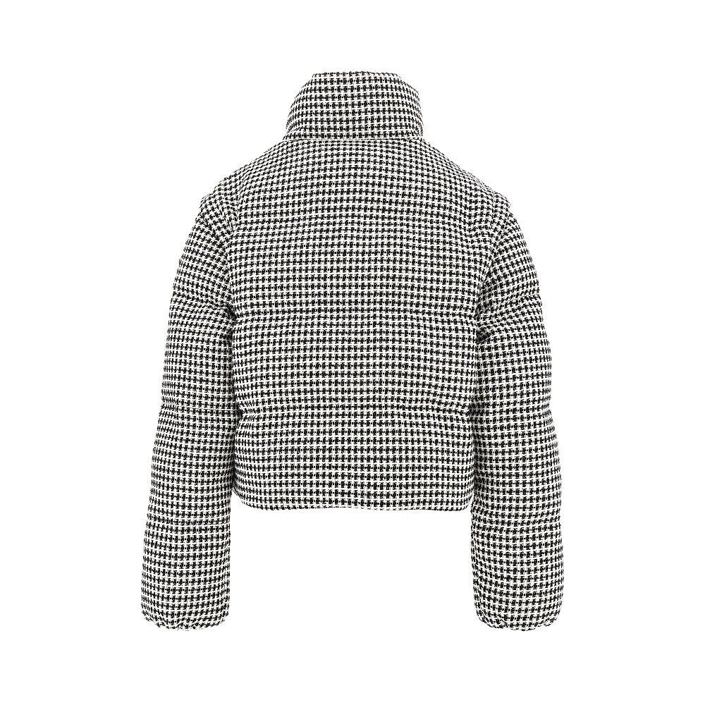 PINKO Tweed down jacket with detachable sleeves