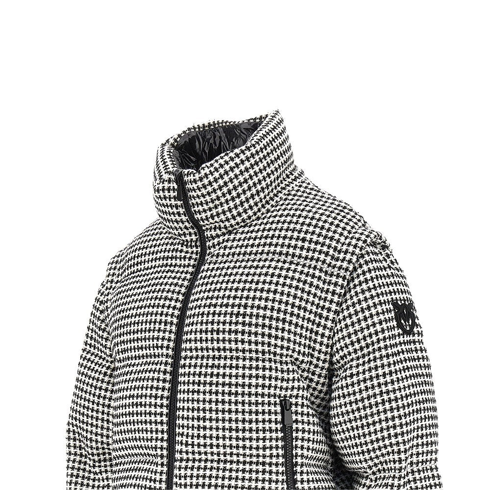 PINKO Tweed down jacket with detachable sleeves