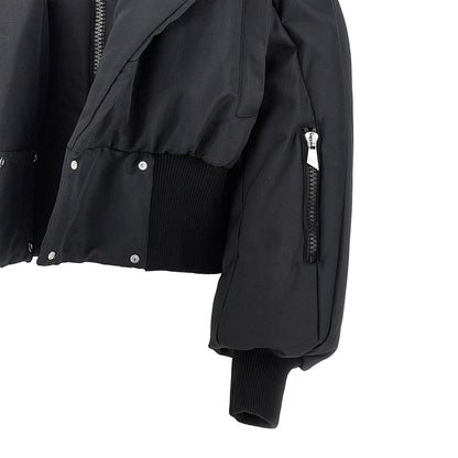 THE ATTICO Cotton-blend padded bomber jacket