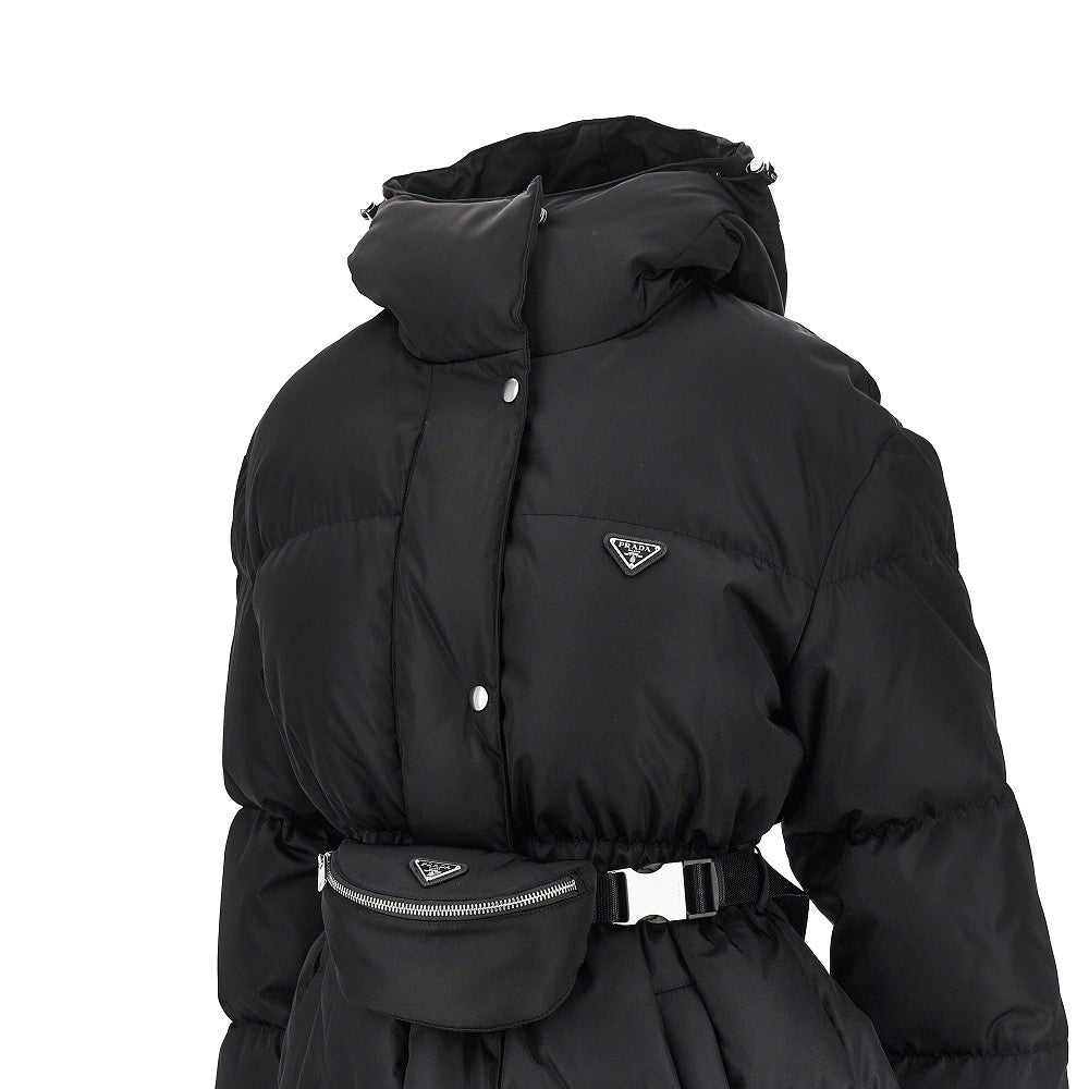 PRADA Re-Nylon down jacket with belt bag