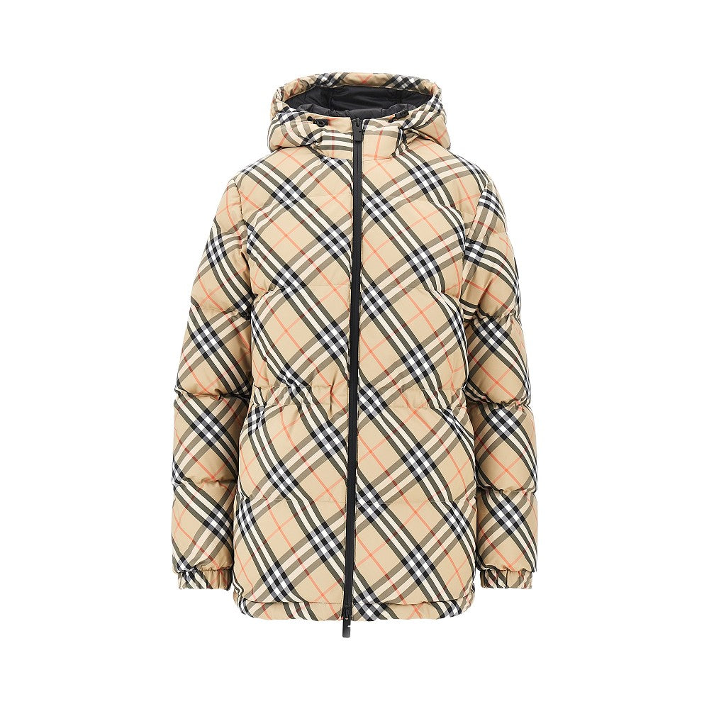 Burberry Check nylon down jacket