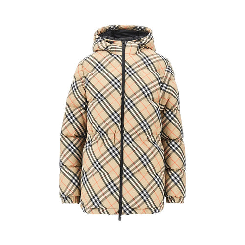 Burberry Check nylon down jacket