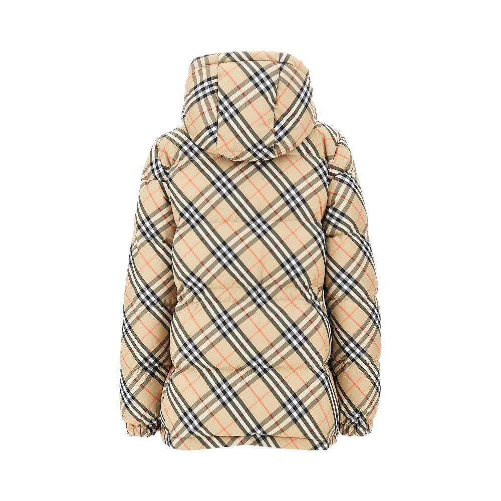 Burberry Check nylon down jacket