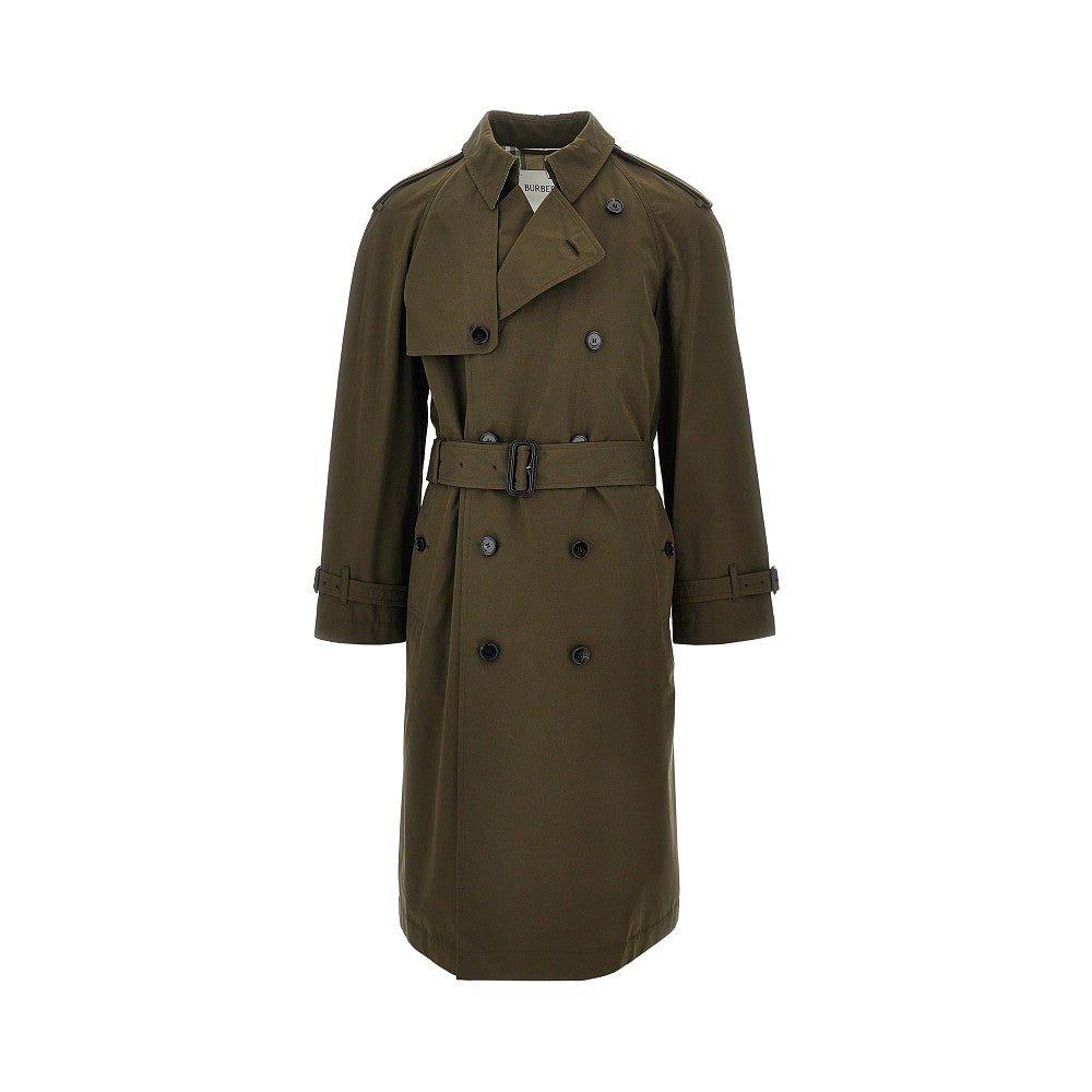 BURBERRY Cotton long trench coat