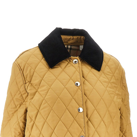 Burberry Quilted jacket with logo embroidery