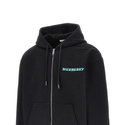 BURBERRY Heritage logo print full-zip hoodie