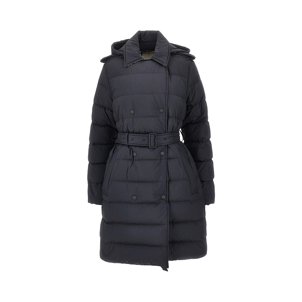 Burberry Knee-length down jacket with belt