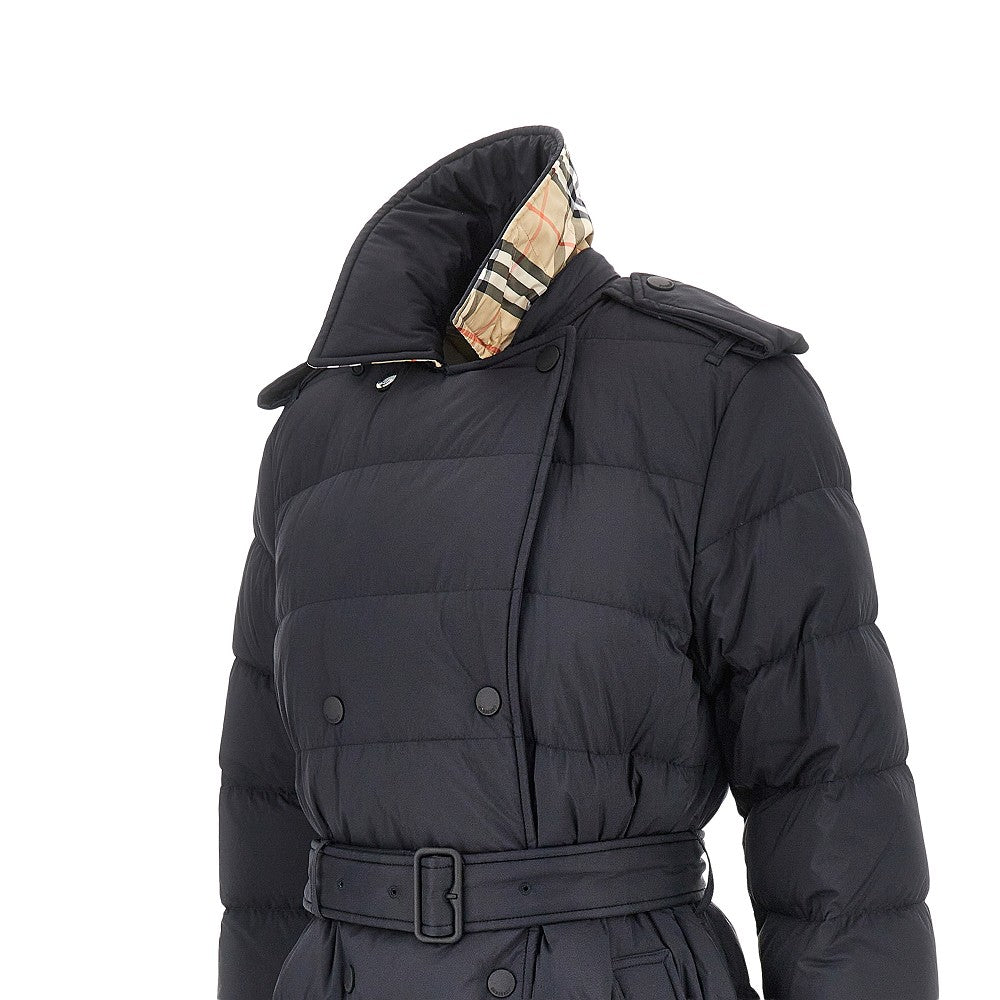 Burberry Knee-length down jacket with belt