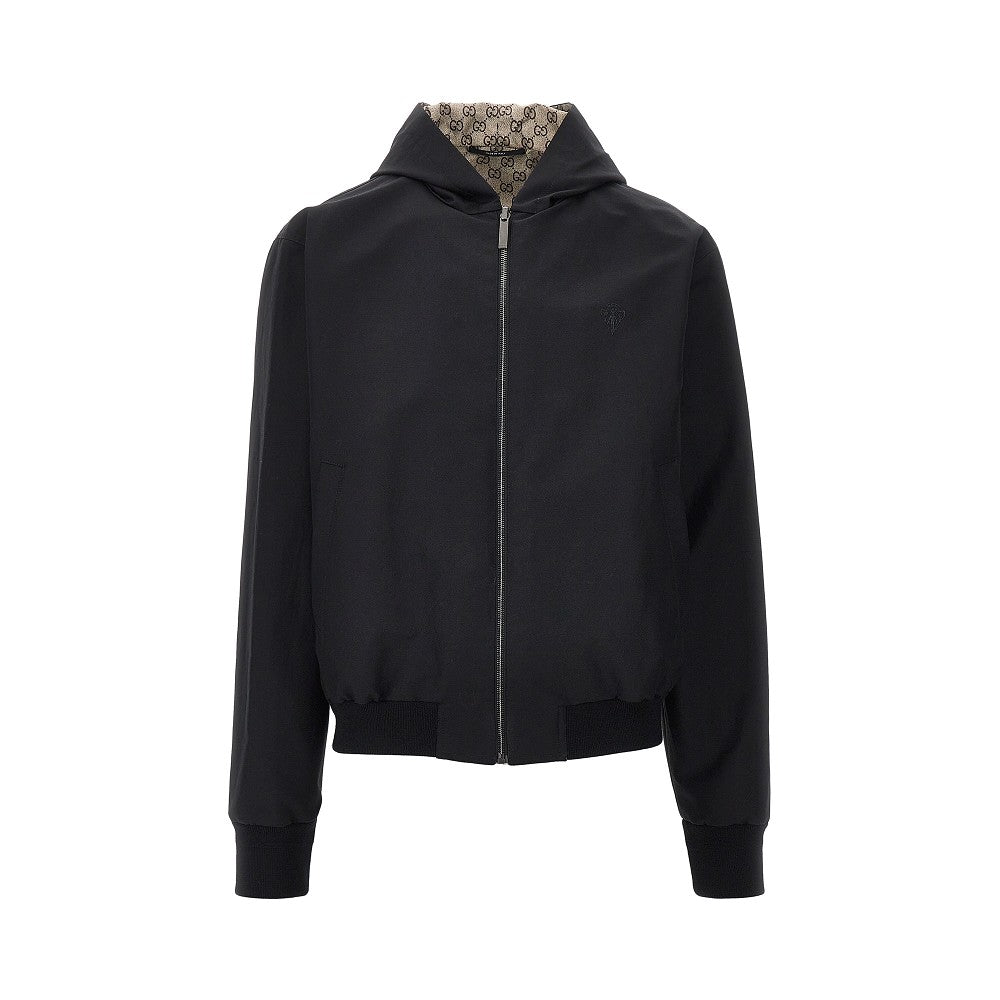 GUCCI Cotton and GG nylon reversible jacket