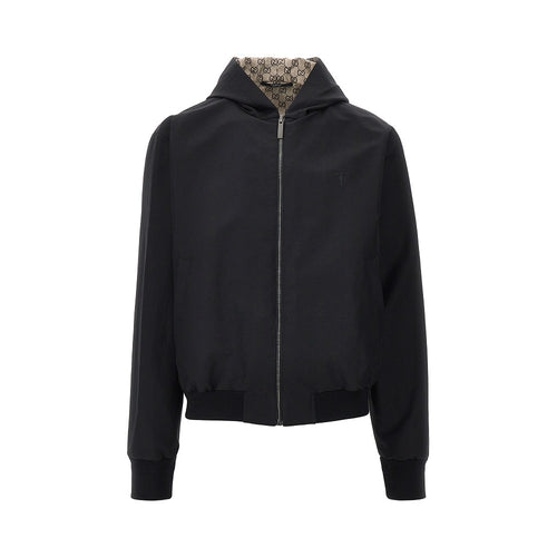 GUCCI Cotton and GG nylon reversible jacket