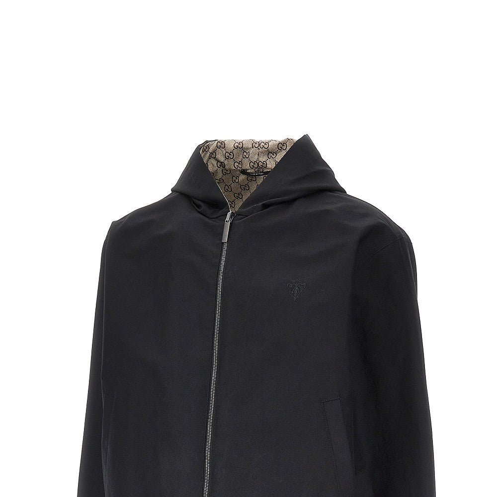 GUCCI Cotton and GG nylon reversible jacket