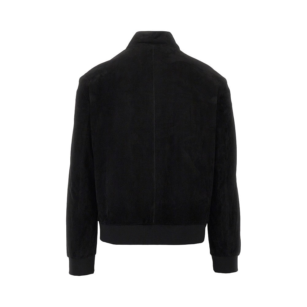 GUCCI Suede leather bomber jacket