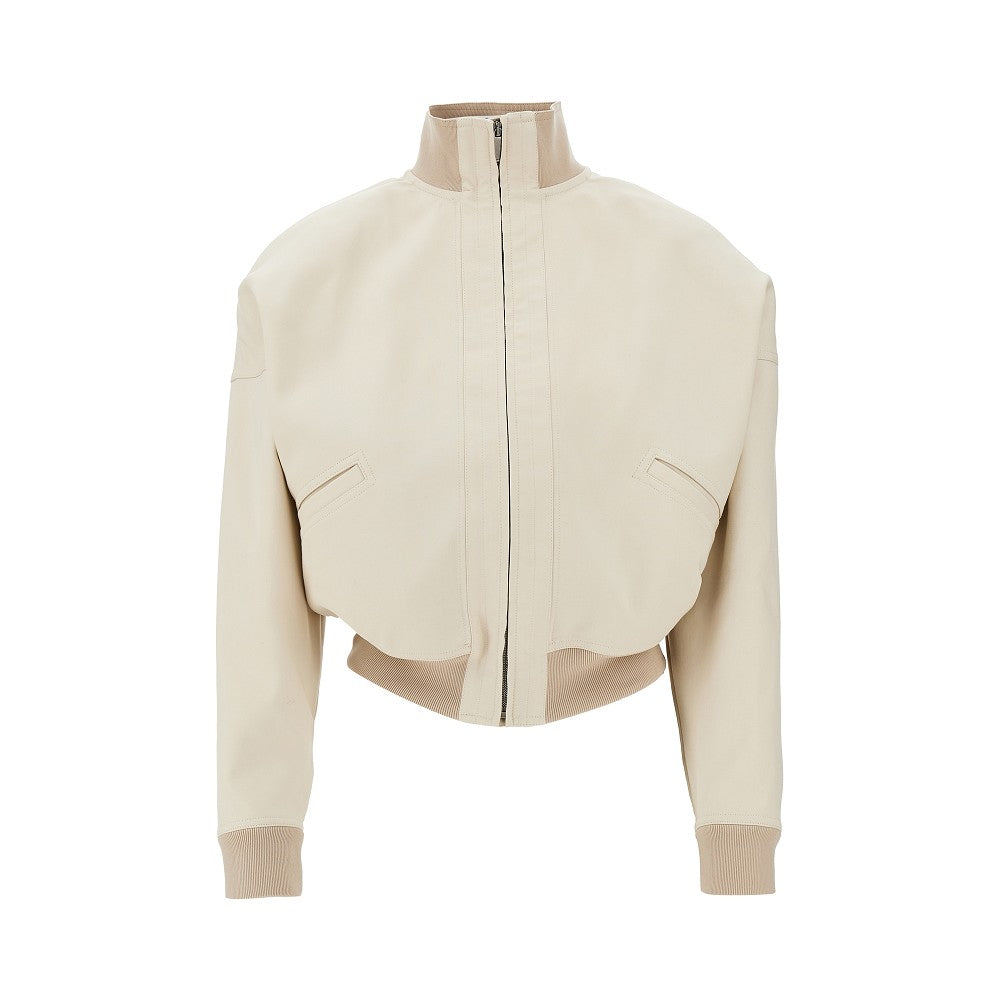 GUCCI Oversized shoulders cotton bomber jacket