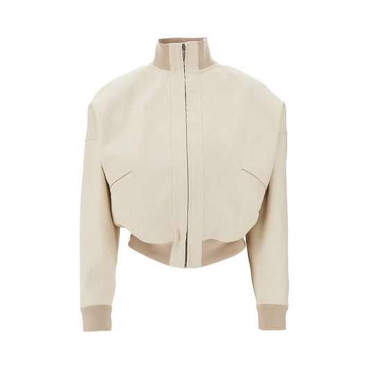 GUCCI Oversized shoulders cotton bomber jacket