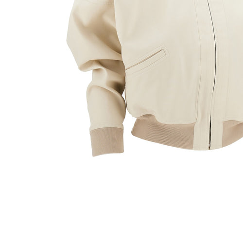 GUCCI Oversized shoulders cotton bomber jacket