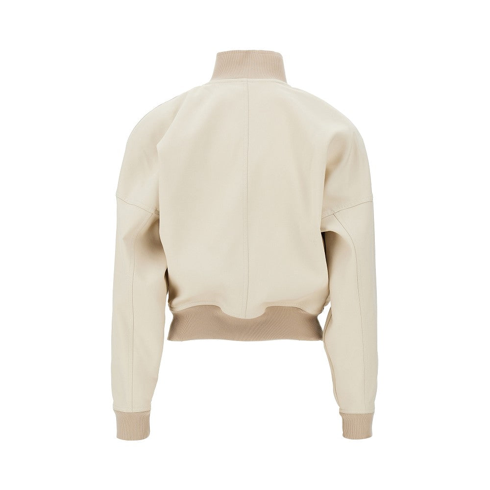 GUCCI Oversized shoulders cotton bomber jacket
