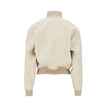 GUCCI Oversized shoulders cotton bomber jacket