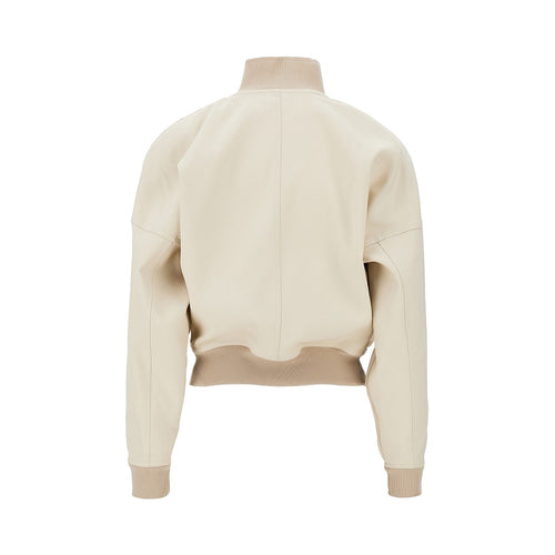 GUCCI Oversized shoulders cotton bomber jacket