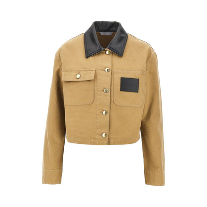 BALENCIAGA Canvas Cropped Workwear jacket