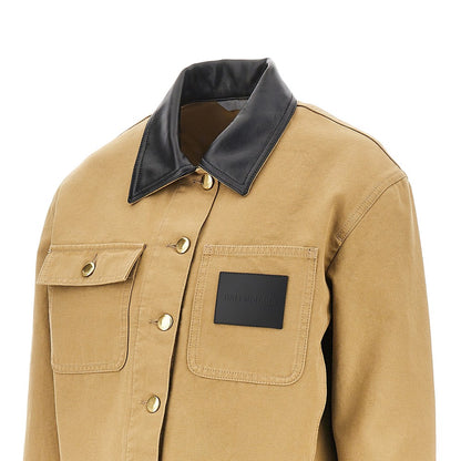 BALENCIAGA Canvas Cropped Workwear jacket