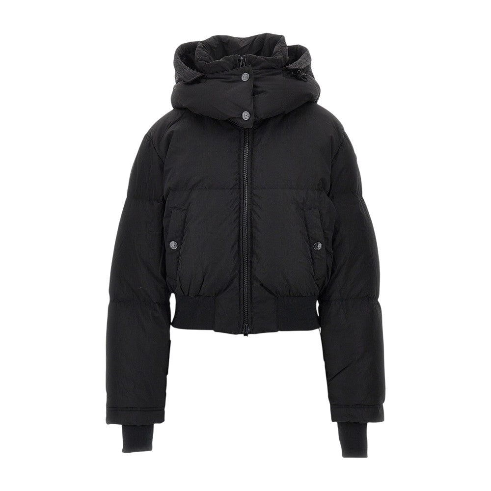 DIESEL Hooded short down jacket