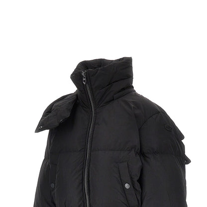 DIESEL Hooded short down jacket