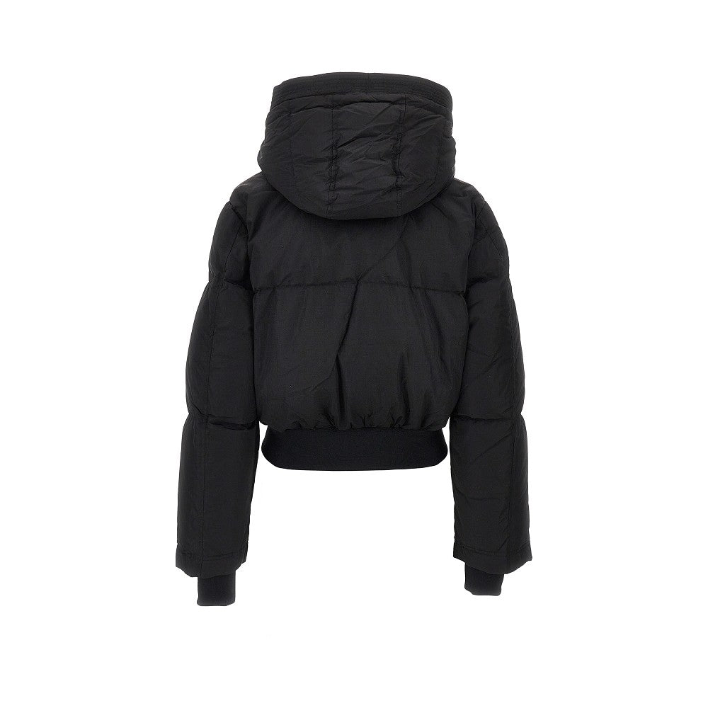 DIESEL Hooded short down jacket