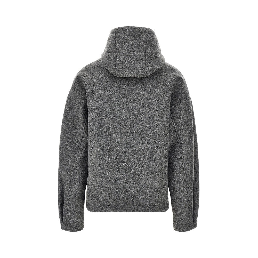 Laminar Wool-blend cloth blouson jacket