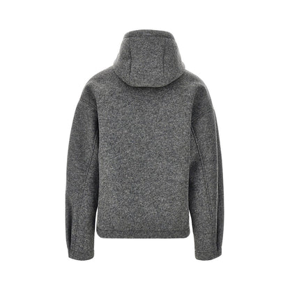 Laminar Wool-blend cloth blouson jacket