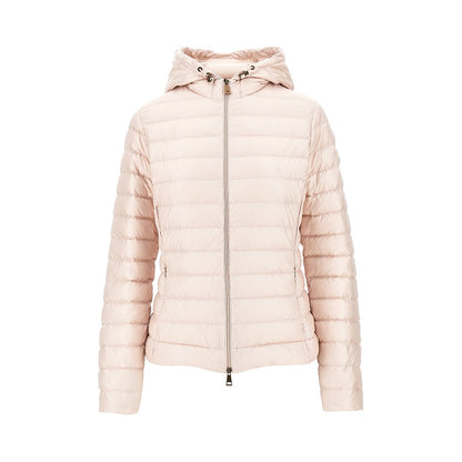MONCLER Padded nylon downjacket with logo patch