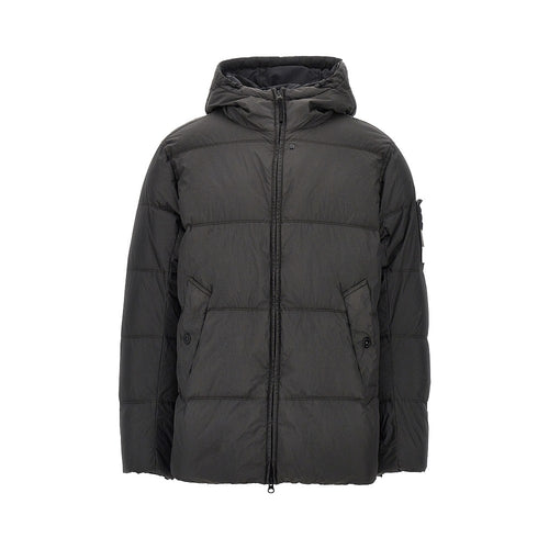 STONE ISLAND Garment Dyed Crinkle Reps Ny down jacket