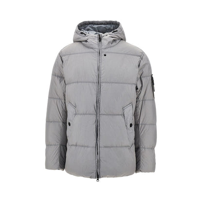 STONE ISLAND Garment Dyed Crinkle Reps Ny down jacket