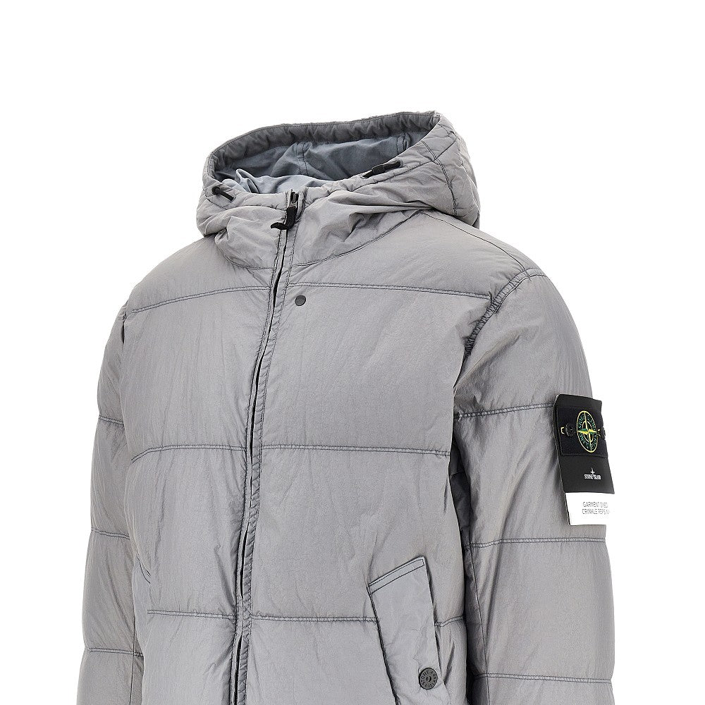 STONE ISLAND Garment Dyed Crinkle Reps Ny down jacket