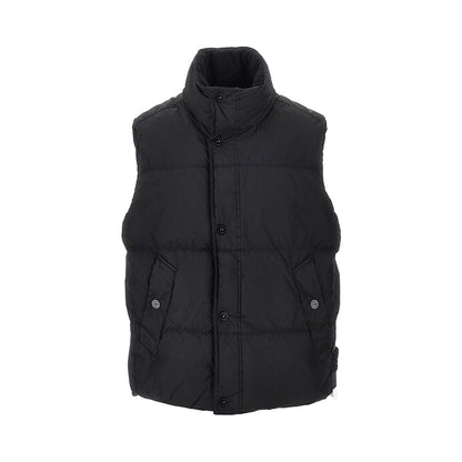 STONE ISLAND Garment Dyed Crinkle Reps Ny down vest