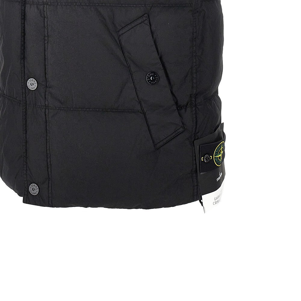 STONE ISLAND Garment Dyed Crinkle Reps Ny down vest