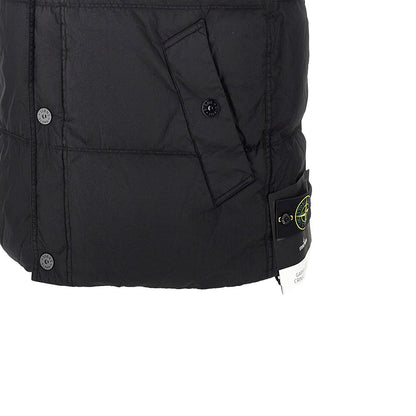 STONE ISLAND Garment Dyed Crinkle Reps Ny down vest
