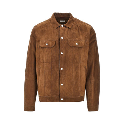 BRUNELLO CUCINELLI Suede leather jacket