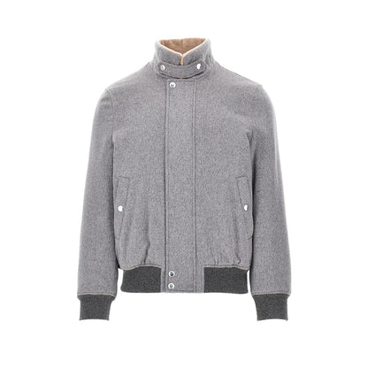 BRUNELLO CUCINELLI Padded suede leather jacket