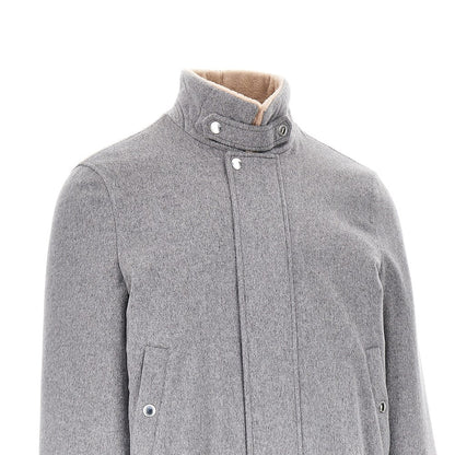 BRUNELLO CUCINELLI Padded suede leather jacket
