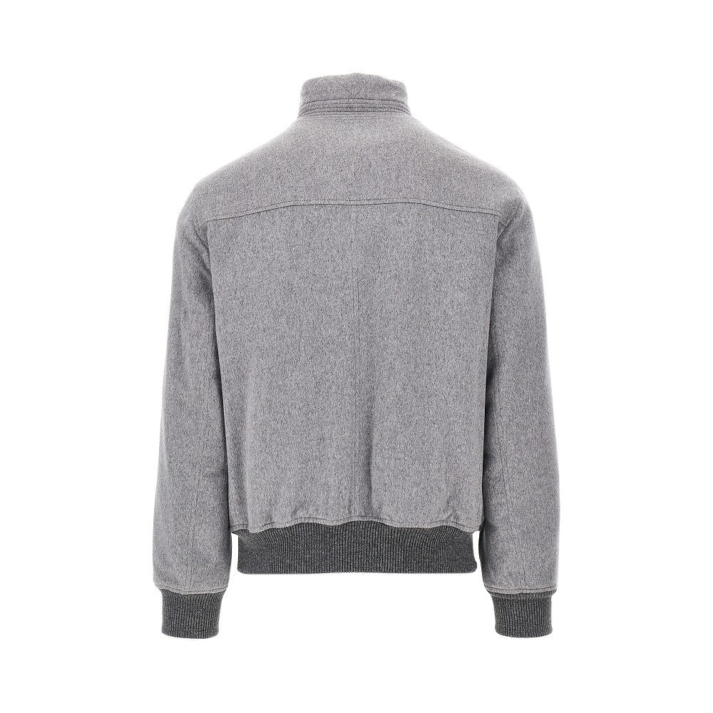 BRUNELLO CUCINELLI Padded suede leather jacket