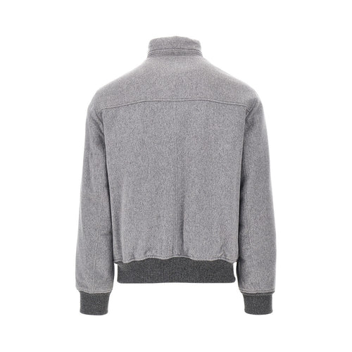 BRUNELLO CUCINELLI Padded suede leather jacket