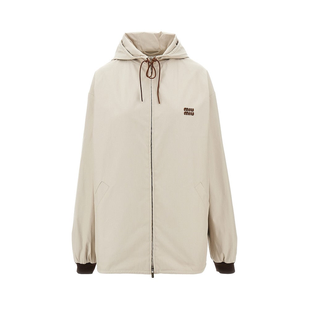 MIU MIU Oversized panama blouson jacket