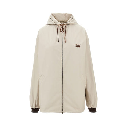 MIU MIU Oversized panama blouson jacket