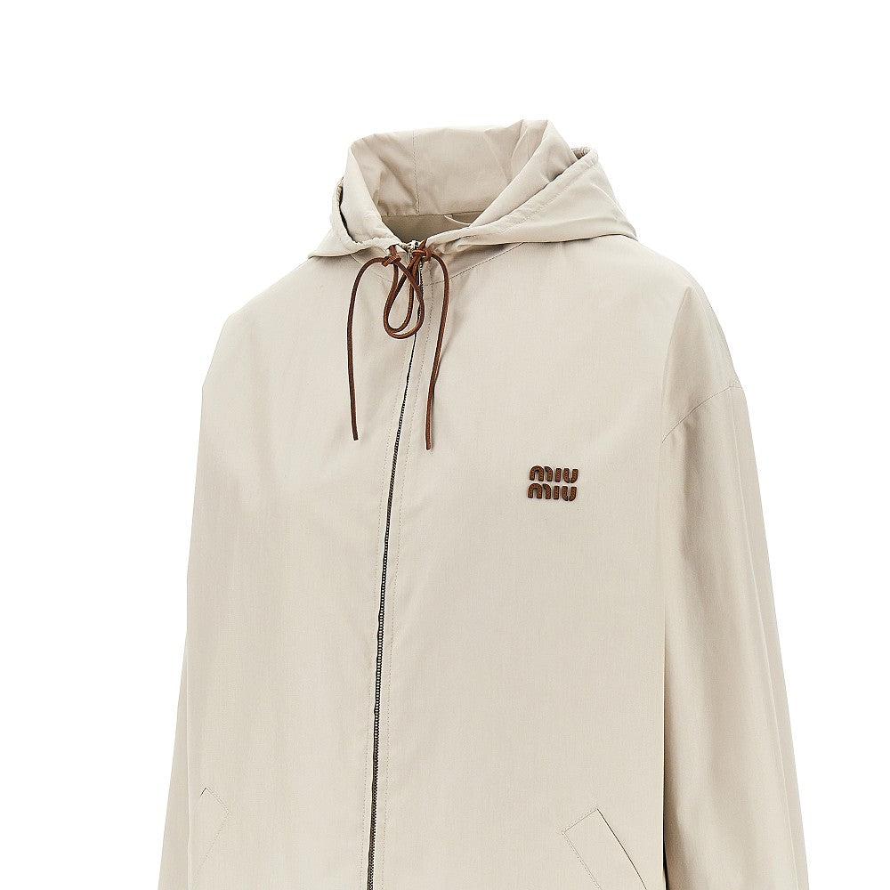 MIU MIU Oversized panama blouson jacket