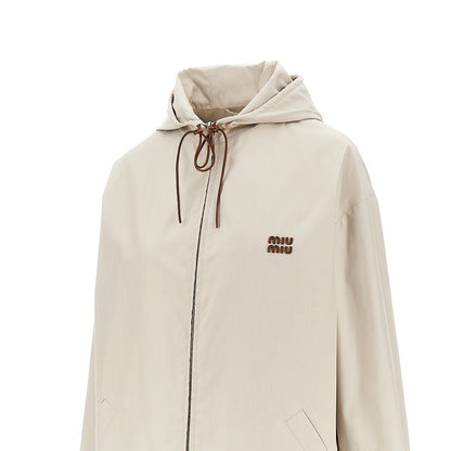 MIU MIU Oversized panama blouson jacket