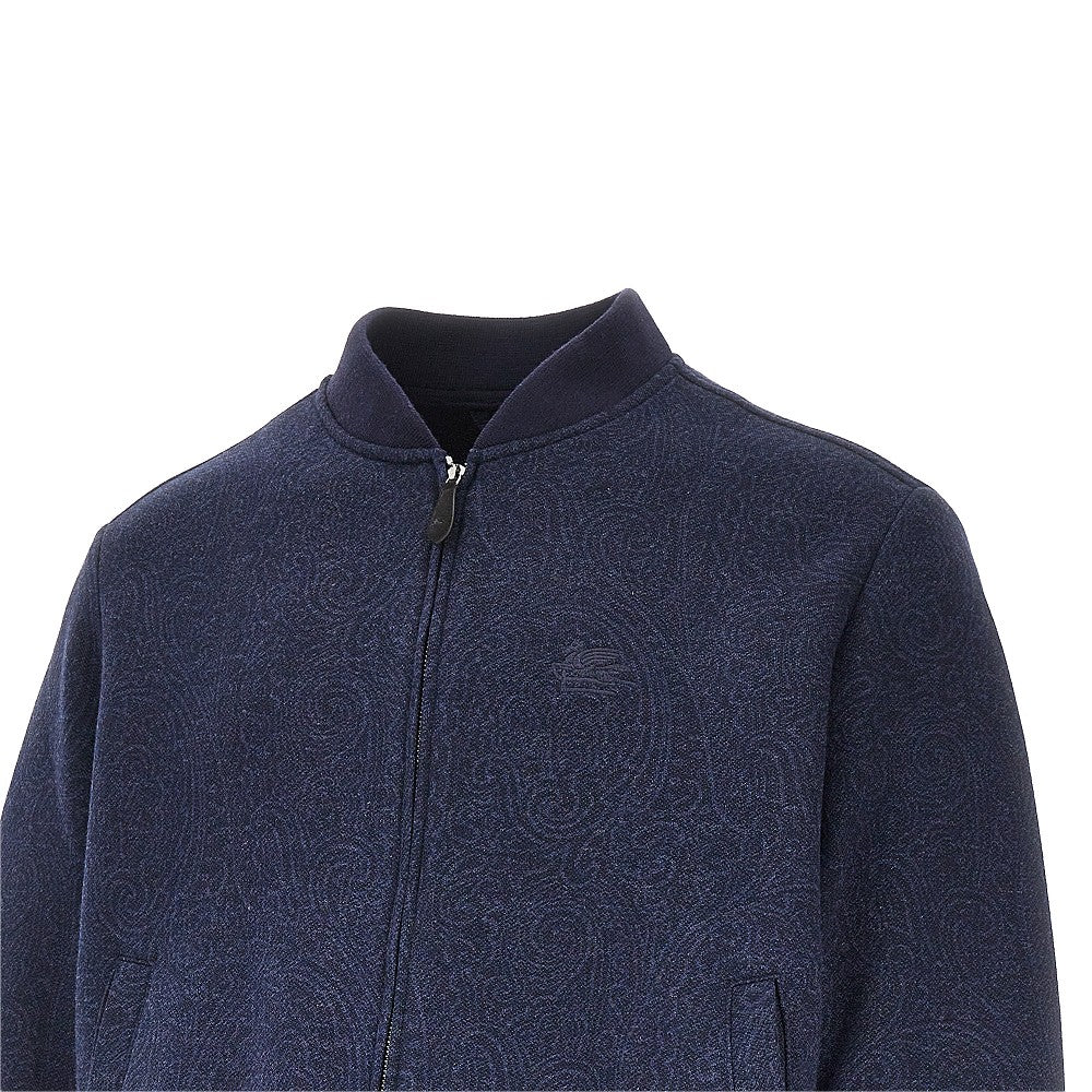 Etro Jersey jacket with jacquard Arnica motif