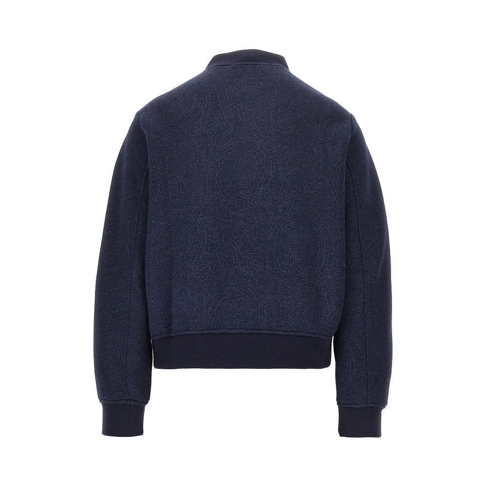 Etro Jersey jacket with jacquard Arnica motif